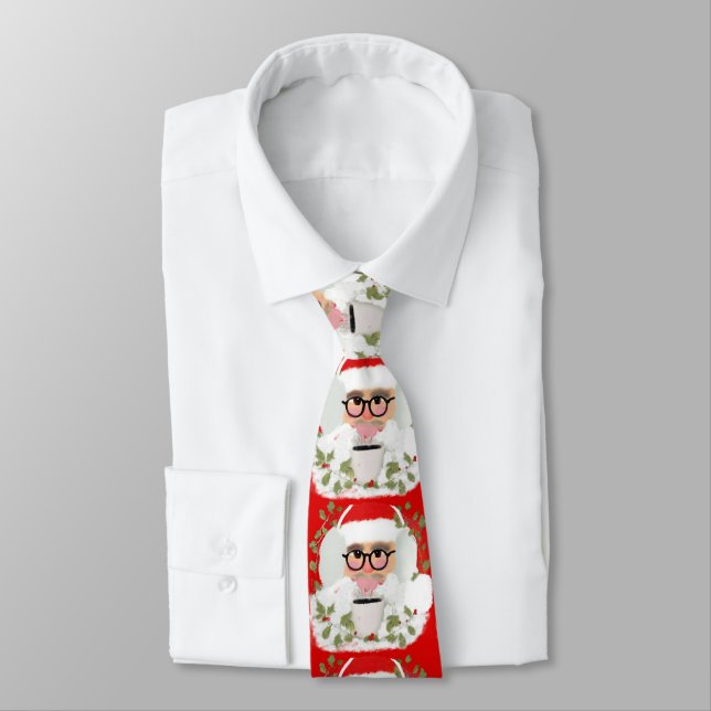 Corbata roja del navidad de Papá Noel (Atado)