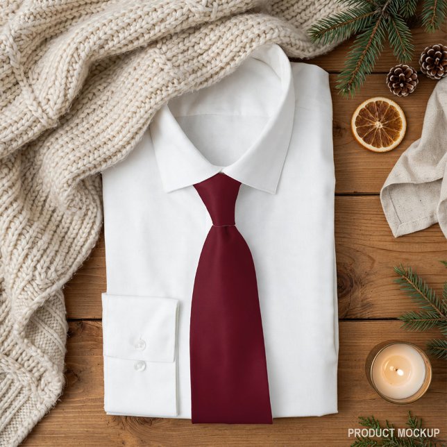 Corbata Roja Profunda Con Vibraciones De Otoño (Subido por el creador)