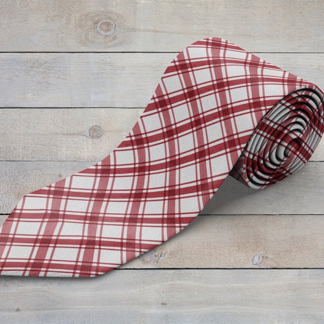 Corbata Roja y Blanca (Red and White Neck Tie
)