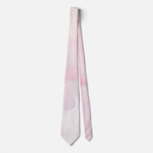 Corbata Rojizo Rosa y Lavado de Acuarela Lavanda