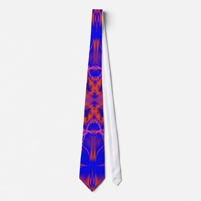 Corbata rojo azul brillante (Anverso)