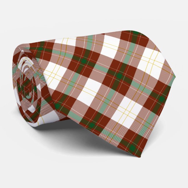 Corbata Rojo, blanco y verde de vacaciones (Enrollado)