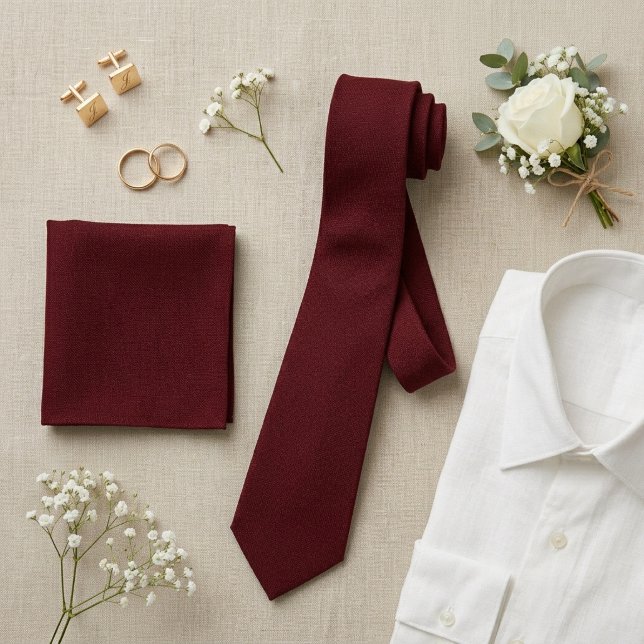 Corbata Rojo Cardenal Tejido Patrimonio (Subido por el creador)