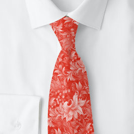 Corbata Rojo Cereza Ornate Botánico