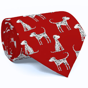 Corbata Rojo de perro de Dalmacia