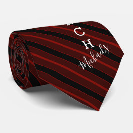 Corbata Rojo del nombre de la firma del entrenador de