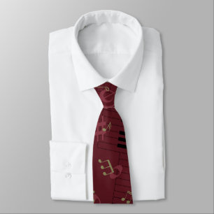 Corbata Rojo mágico del piano