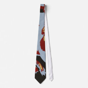 Corbata Rojo y lazo del extracto del oro
