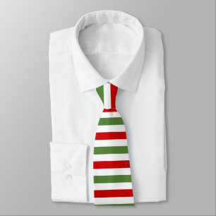 Corbata Rojo y verde rayado