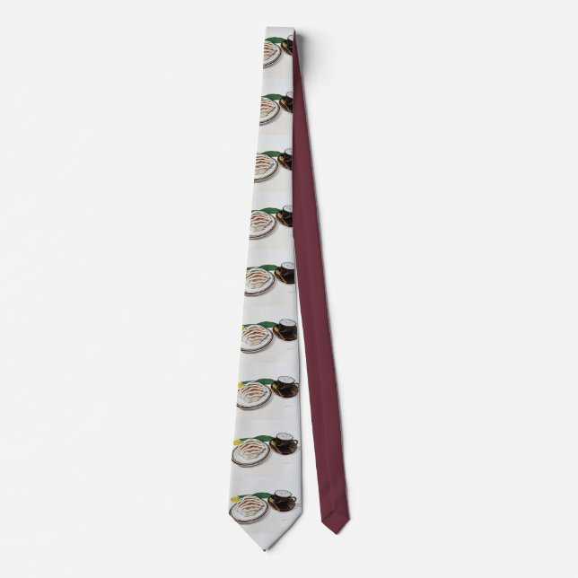 Corbata Rollo de canela y capuchino (Anverso)