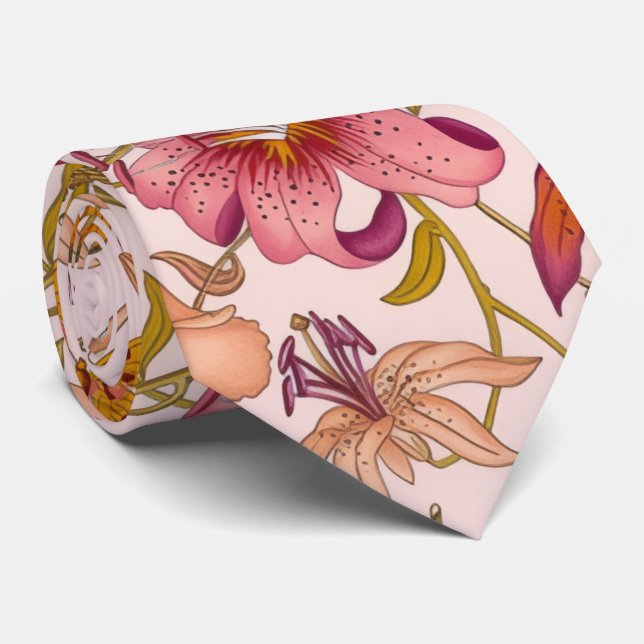Corbata Romantic floral garden (Enrollado)
