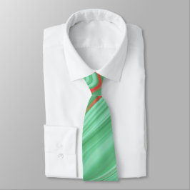 Corbata Ropa en curvas con tonos verdes de menta luminosa