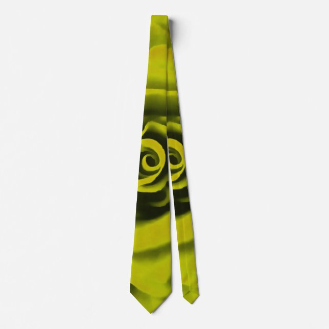Corbata Rosa amarillo grande (Anverso)