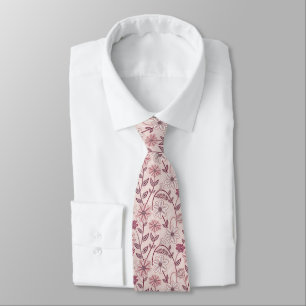 Corbata rosa atrevida para hombres con estilo