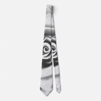 Corbata Rosa blanca grande artística
