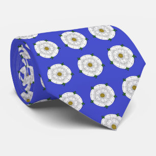 Corbata Rosa blanco de York