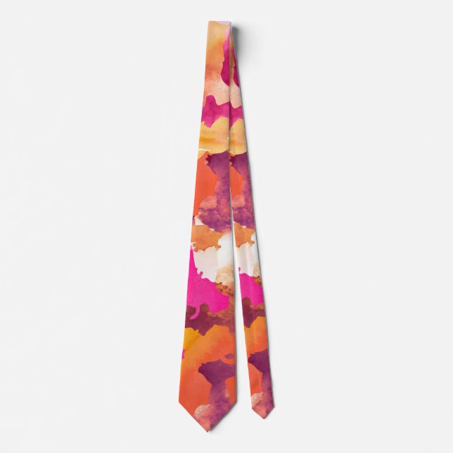 Corbata rosa camuflaje (Anverso)