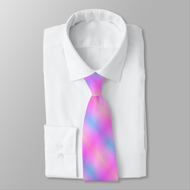 Corbata Rosa con azul (Atado)