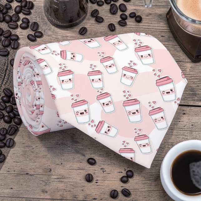 Corbata rosa de café latte personalizada (Subido por el creador)
