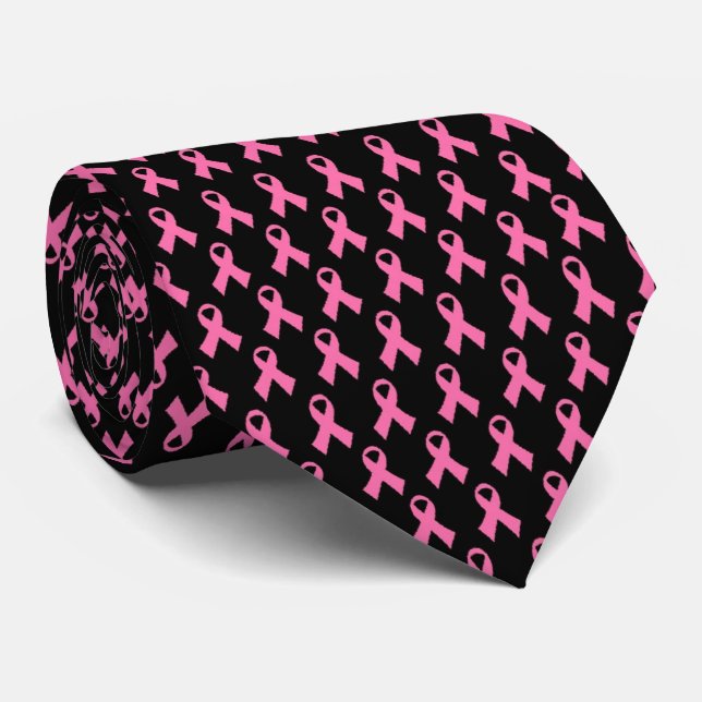 Corbata rosa de la cinta (Enrollado)