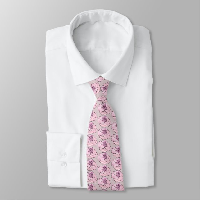 Corbata rosa de paquete (Atado)