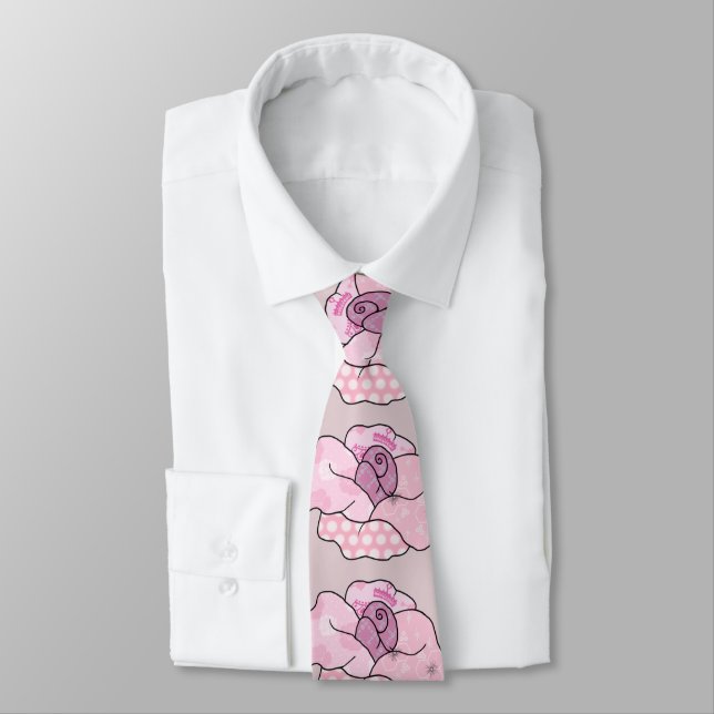 Corbata rosa de paquete (Atado)