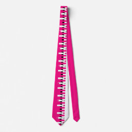 Corbata rosa de piano para declaración de estilo m