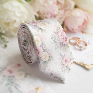 Corbata Rosa delicado y lila pastel suave