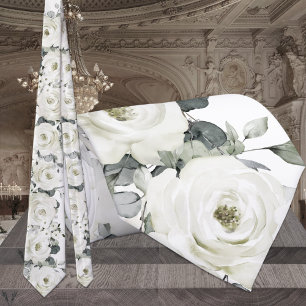 Corbata Rosa Desdemona Blanca Sage Green Eucalyptus Boda