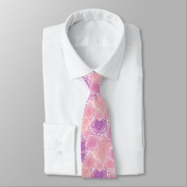 Corbata Rosa Floral Rosa Antigua