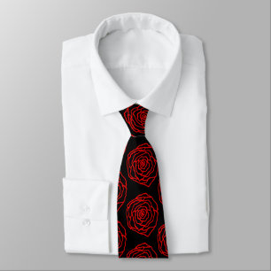 Corbata Rosa formal negro