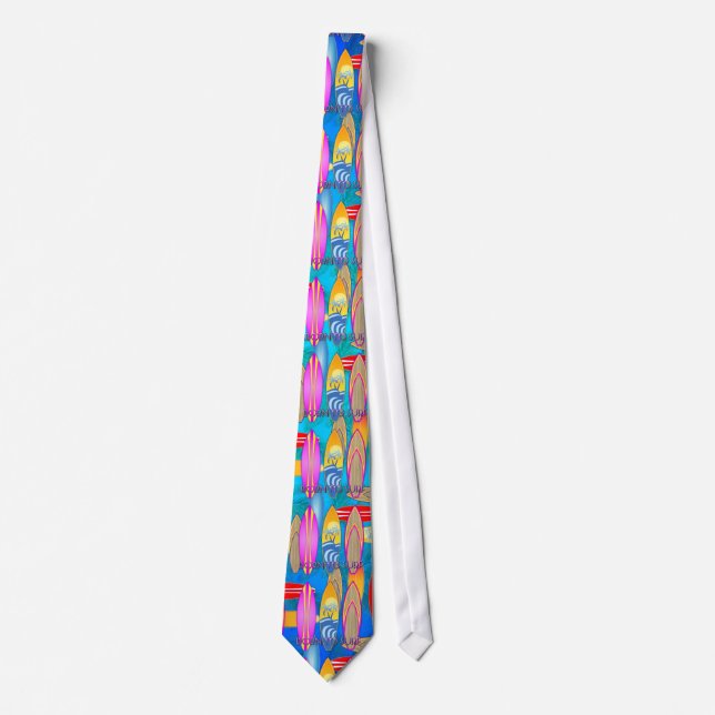 Corbata Rosa llevado para practicar surf (Anverso)
