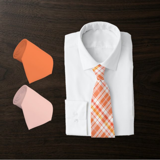 Corbata Rosa Melocotón – combina con Tartán de Cuadros en  (Subido por el creador)