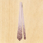 Corbata Rosa Oro Fading Waterfall Ombre Purpurina<br><div class="desc">Este diseño se creó a través del arte digital. Se puede personalizar haciendo clic en el botón personalizar y agregando texto, imágenes o borrando imágenes al personalizar. Contáctame en colorflowcreations@gmail.com si quieres tener este diseño en otro producto. Compra mi pintura de acrílico abstracta original a la venta en www.etsy.com/shop/colorflowart. Ver...</div>