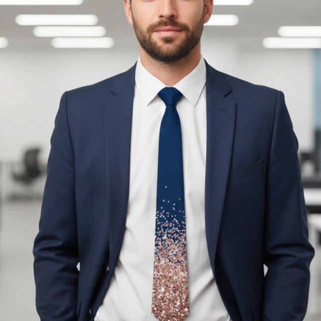 Corbata Rosa Oro Fading Waterfall Ombre Purpurina aparienc (Subido por el creador)