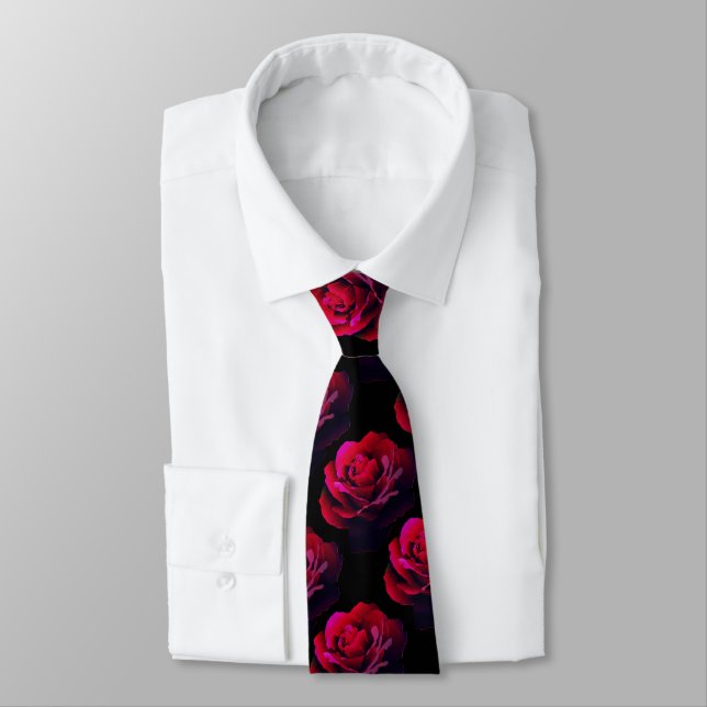 Corbata Rosa Roja (Atado)