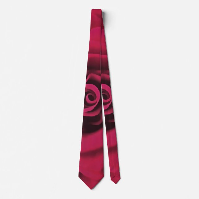 Corbata Rosa Roja grande (Anverso)