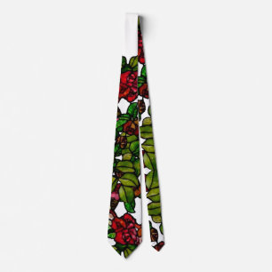 Corbata Rosa rosa rosa rosa rosa de vidrio de color Vintag