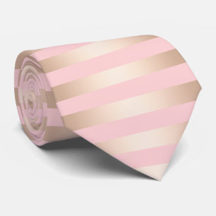 Corbata Rosa subió polluelo moderno elegante del oro