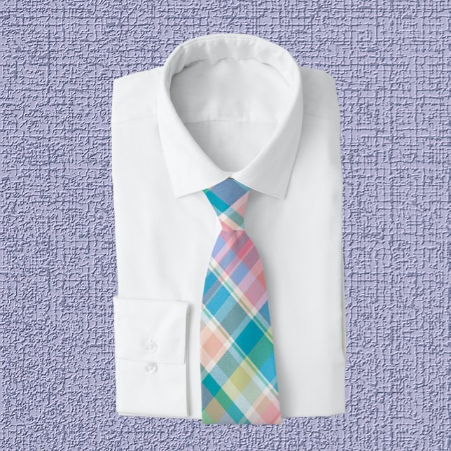 Corbata Rosa, Verde, Azul y Blanco Pastel (Subido por el creador)