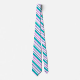 Corbata Rosa y trullo rayados