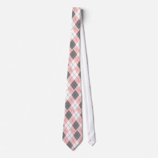 Corbata rosada, gris y blanca de Argyle