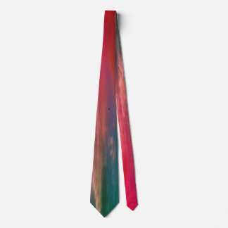 Corbata rosada y verde de Ombre