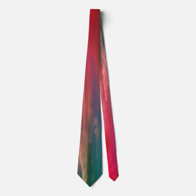 Corbata rosada y verde de Ombre (Anverso)