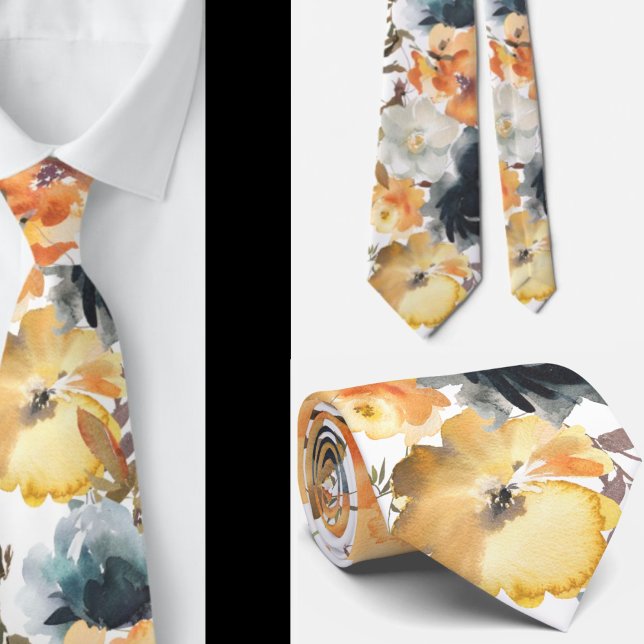 Corbata Rosas azules de la Marina Amarilla de Oro (Subido por el creador)