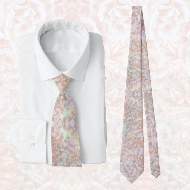 Corbata Rosas de cosecha en crema - patrón floral (Subido por el creador)