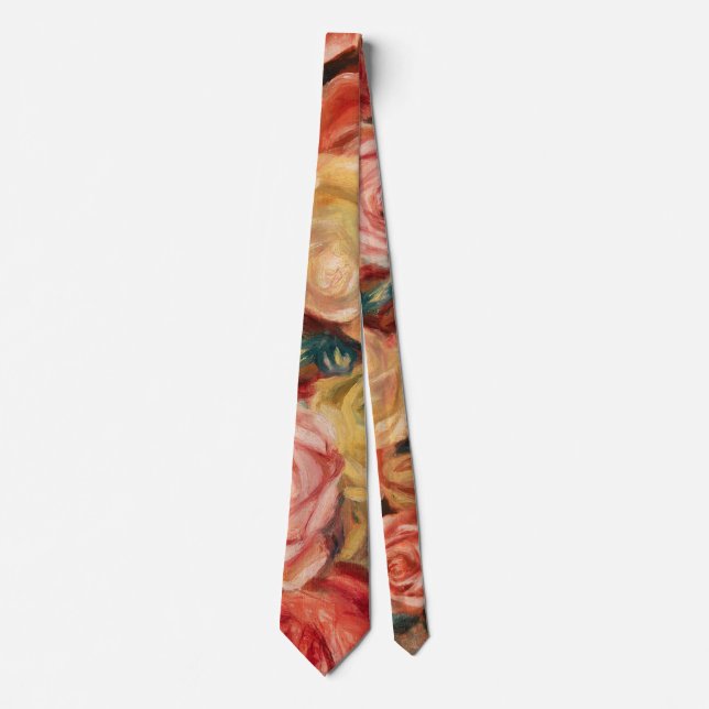 Corbata Rosas de Pierre-Auguste Renoir Neck Tie (Anverso)
