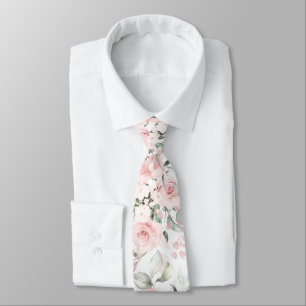Corbata Rosas de Rubor de color de agua de PixDezines