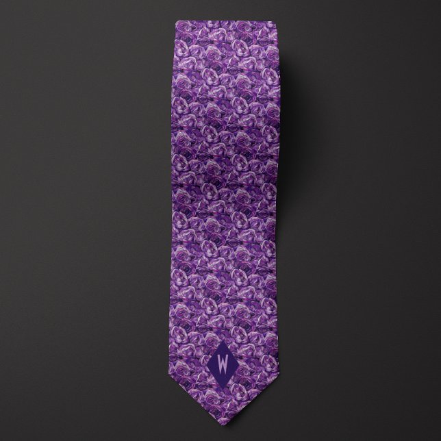 Corbata Rosas del morado cubismo (Subido por el creador)