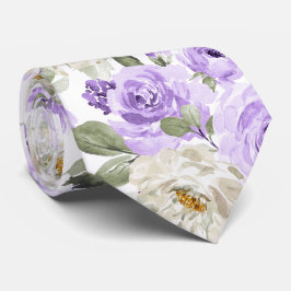 Corbata Rosas PixDezines Watercolor Lilac Purple